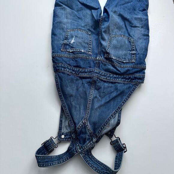 Gap Denim Overalls - Ripped Knee - Size Medium - Jean - Picture 6 of 6